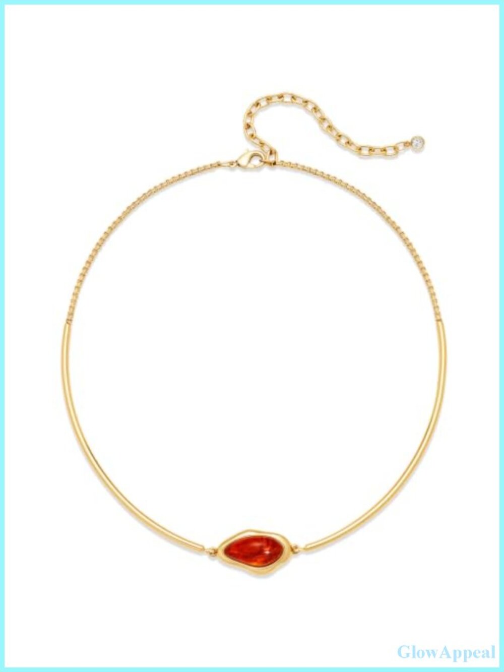 14K Gold Plated Collar Choker Necklace Hypoallergenic Lightweight Summer Jewelry
